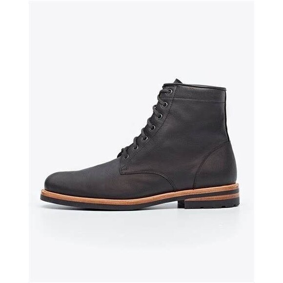NISOLO MEN\'S LEATHER ANDRES ANKLE BOOTS BLACK SZ 9.5 $280 NIB main image 4